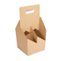 Transporte 4 garrafas em Microcanelado 150x150x320mm 10x20 un