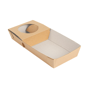 Bandeja Transporte 1 copo + comidas em Nano-Micro 250x120x40mm 8x50 un