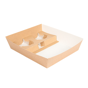 Bandeja Transporte 2 copos + comida em Nano-Micro 245x220x55mm 4x60 un