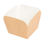Barqueta Cartolina+PE Deli Castanho/Branco 48x48x49mm 20x100 un