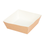 Barqueta Cartolina+PE Deli Castanho 70x70x30mm 10x100 un
