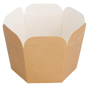 Barqueta Cartolina+PE Deli Castanho 50x50x50mm 100 un