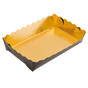 Bandeja Ondas Dourado e Preto 130x90x35mm 250 un