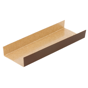 Bandeja Rectangular de Carto Dupla Face Chocolate/Pralin com Pestanas Laterais 130x45+15mm 200 un