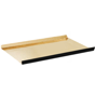 Bandeja Rectangular de Carto Dupla Face Ouro/Preto com Pestanas Laterais 130x45+15mm 200 un
