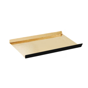 Bandeja Rectangular de Carto Dupla Face Ouro/Preto com Pestanas Laterais 100x45+15mm 200 un