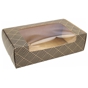 Embalagem Rectangular com Janela para Sushi 160x90x45mm Preto ST1 Caixa 100