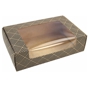 Embalagem Rectangular com Janela para Sushi 160x100x45mm Preto ST2 Caixa 100