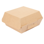 Concha Carto Nano-Micro Kraft para Hamburguer 140x125x60mm 9x50 un