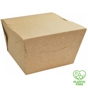 Caixa Estanque Kraft para Hamburguer 115x110x110mm 8x20 un