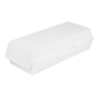 Caixa em Nano-Micro  Tipo Concha Branco para Panini 265x122x70mm 6x50un