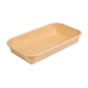 Bandeja Kraft+PE Natural para Sushi 160x91x24mm 16x50 un