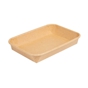 Bandeja Kraft+PE Natural para Sushi 165x115x24mm 12x50 un