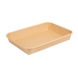 Bandeja Kraft+PE Natural para Sushi 185x129x24mm 12x50 un