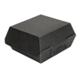 Concha Carto Nano-Micro Kraft para Hamburguer 140x125x60mm Preto 9x50 un