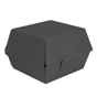 Concha Carto Nano-Micro Kraft para Hamburguer 140x125x90mm Preto 10x50 un