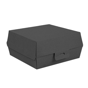 Concha Carto Nano-Micro Kraft para Hamburguer 150x140x60mm Preto 10x50 un