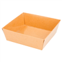 Barqueta de Carto Kraft Laminado 105x105x35mm 20x50 un