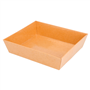Barqueta de Carto Kraft Laminado 140x130x35mm 20x50 un