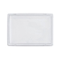 Tampa de Plstico RPET transparente Bandeja Preta de Sushi 120x62x22mm 12x50 un