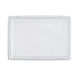 Tampa de Plstico RPET transparente Bandeja Preta de Sushi 184x124x31mm 8x50 un