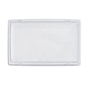Tampa de Plstico RPET transparente Bandeja Preta de Sushi 215x134x31mm 8x50 un