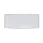 Tampa de Plstico RPET transparente Bandeja Preta de Sushi 219x91x31mm 12x50 un