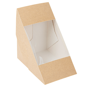 Caixa Nano-Micro com Janela Triangular para Sandes Tripla 124x124x83mm 10x50 un
