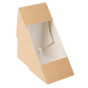 Caixa Nano-Micro com Janela Triangular para Sandes Dupla 124x124x75mm 10x50 un
