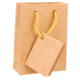 Saco Papel Kraft Boutique com Asa Cordo 83+33x108mm 10un