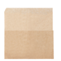 Saqueta Papel Aberta em 2 Lados Antigordura 260x250/150mm Kraft 500 un