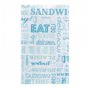 Saqueta de Papel Anti Gordura 120+70x180mm Parole Azul 500 un