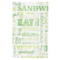 Saqueta de Papel Anti Gordura 120+70x180mm Parole Verde 500 un