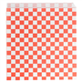 Saqueta Papel Aberta em 2 Lados Antigordura 170x180mm Burger / Pizza - Fitipaldi Vermelho Pfas Free 500 un