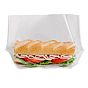 Saqueta de Papel Kraft Branco + PP com Janela Turtle Pack 270x160x55/25mm 100 un