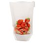 Saqueta de Papel Kraft Branco + PP com Janela Turtle Pack 140x240/210x35mm 100 un