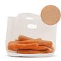 Saqueta de Papel Kraft Castanho + PP com Janela Turtle Pack com Asas 300x180x45mm 50 un