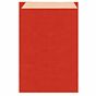 Saqueta Papel Kraft Natural Verjurado Vermelho 190+80x350mm 250 un