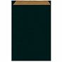 Saqueta Papel Kraft Natural Verjurado Preto 190+80x350mm 250 un