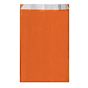 Saqueta Papel Celulose Branca Verjurada Laranja 260+90x460mm 250 un