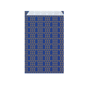 Saqueta Papel Celulose Branca Verjurada Abetos Azul Ouro 120+50x180mm 250 un