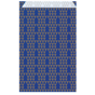 Saqueta Papel Celulose Branca Verjurada Abetos Azul Ouro 260+90x460mm 250 un