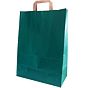 Saco Papel Verde com Asa Plana 220x100x290mm 500un