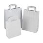 Saco Papel Branco com Asa Plana 270x120x370mm 350un