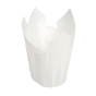 Cpsula Tulipa em Papel Branco para Muffin 50x55/80mm 5x200 un