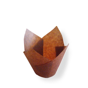 Cpsula Tulipa Twist em Papel Castanho para Muffin 30x45/65mm 110x110mm 5x200 un