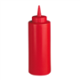Frasco para Molhos Vermelho 360ml 6 un
