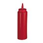 Frasco para Molhos Vermelho 240ml 6 un
