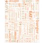 Papel para Hamburguer 280x340mm - Parole Laranja 1000un