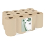 Rolo Mini Seca Mos 2 Folhas Tissue Reciclado Natural 56m 12 un